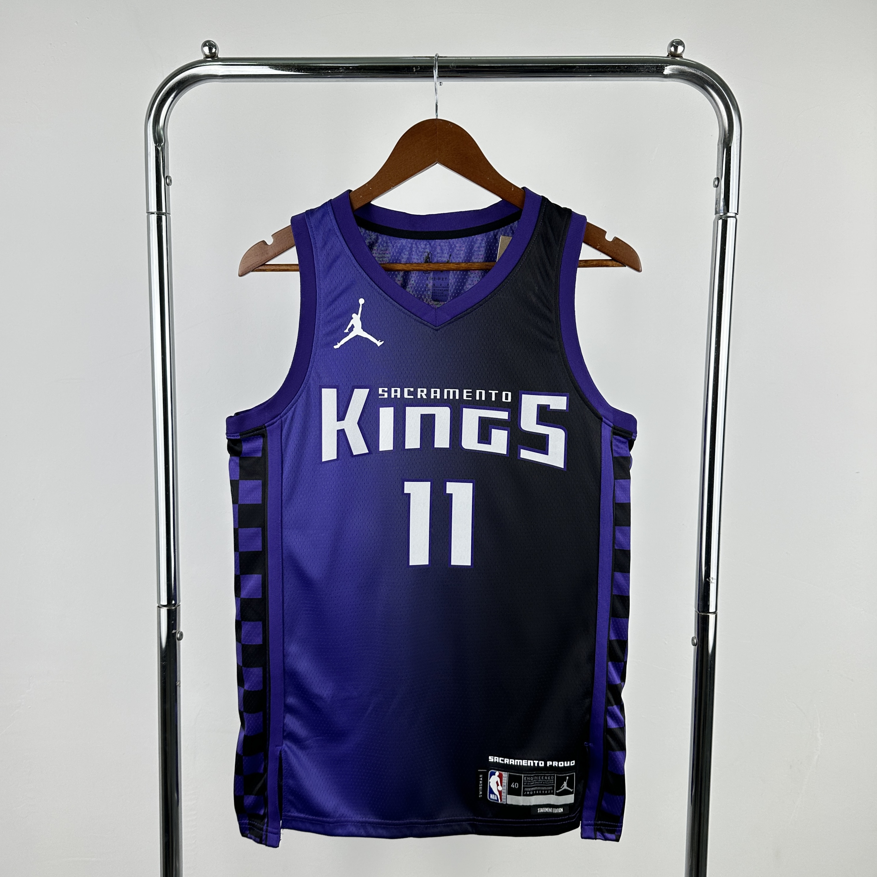 Men Sacramento Kings #11 Sabonis Purple Season 2024 NBA Jersey->sacramento kings->NBA Jersey